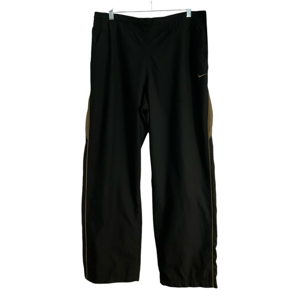 Nike Men's Black Tan Ankle Zip Track Pants Size XL